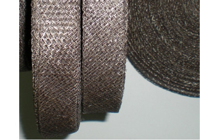 Cinta sinamay 2cms Gris Rosado