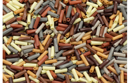 10 gramos de canutillo cristal 6mm MIX Tostado