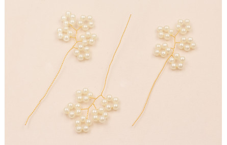 Rama de 5 aros de abalorio Perla de 3mm