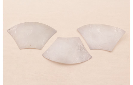 Lentejuela Cuña Morada 55*32mm Gris Trans Textura