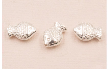 Pieza Pez trasversal Plata 925 11*7mm