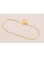 Pulsera Completa Plata 925 17cms Oro 18K- 1 micra