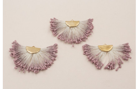 Colgante estambres color Morado