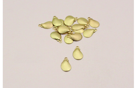 Cogante Concha mejillón 11*8mm Oro Mate