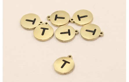 Chapa acero Inoxidable 10mm letra T