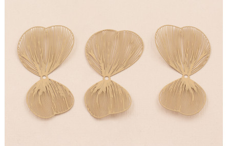 Pareja de Pétalos 50*27mm moldeables Beige