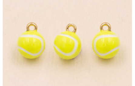 Colgante Pelota Tenis 7mm Verde