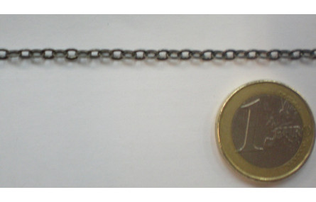 CADENA 3MM PLATA VIEJA