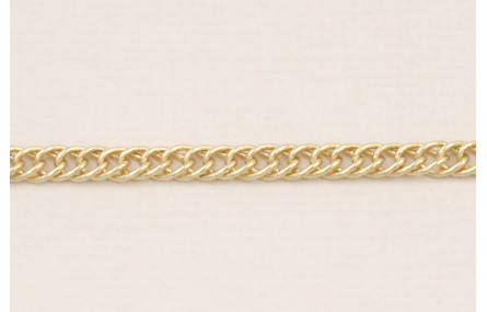 Cadena Eslabón plano retorcido 4*3,5*1mm Oro