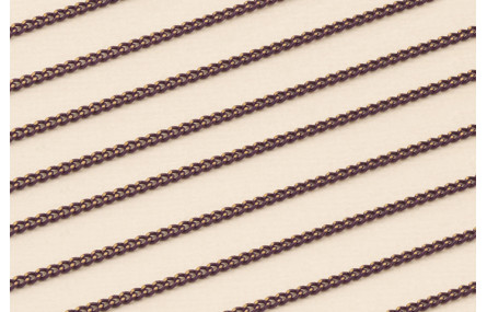 Cadena Eslabones 1*2mm Dorado y Morado