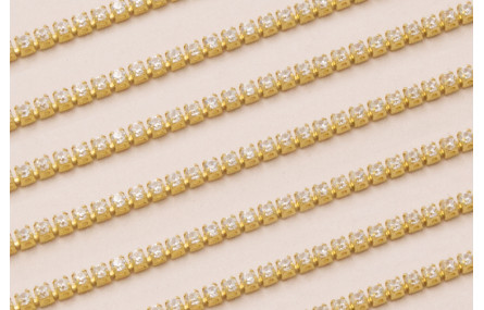 Cadena Micro strass de 1mm crsital