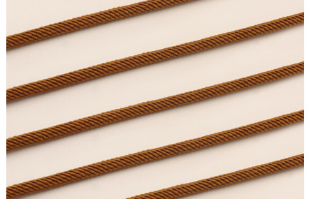 Cordón retorcido trenzado 4mm Color Marrón