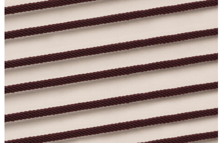 Cordón retorcido trenzado 3mm Granate