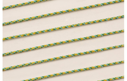 Driza 2mm Hilo Metálico Verde y Turquesa
