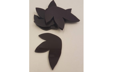 Tulipán Metacrilato 52*41mm Marrón