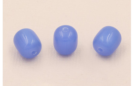 Barrilete Cristal 10*8mm Color Azul