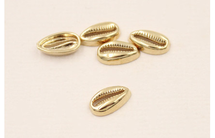 Cuenta Concha 9*5,5*3mm Baño Oro 18K 3 micras