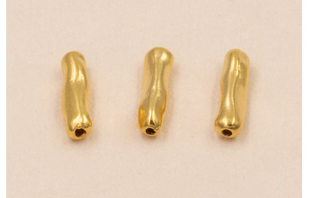 Palo de Coral 12*3mm Latón  Oro 3M - 18K