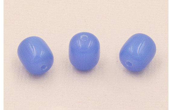 Barrilete Cristal 10*8mm Color Azul