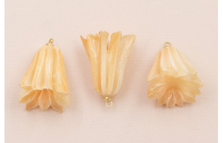 Flor Natural Campanilla Resina 30*20 Rosa Crudo