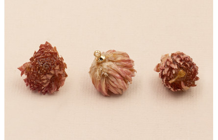 Colgante Flor Natural 8*10mm Rosa