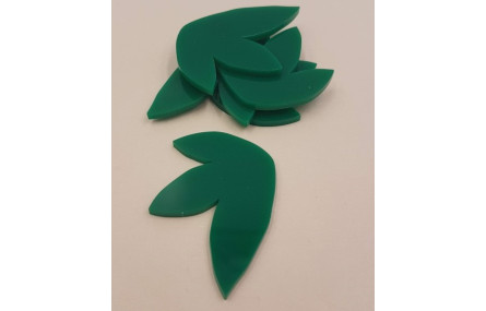 Tulipán Metacrilato 52*41mm Verde