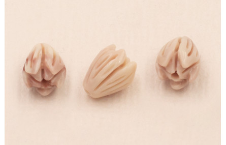 Flor Resina de Coral 8*6mm Morado-Beige