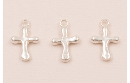 Colgante CRUZ PLATA 16*10mm