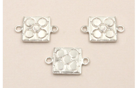 Entrepieza Plata 925 Baldosa Bilbao 9*9mm