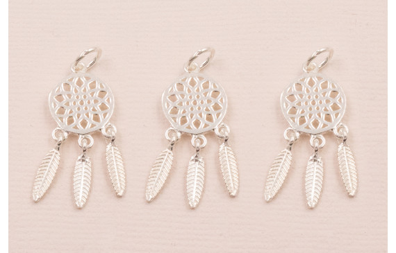 Colgante Atrapasueños Plata 925 25*12mm