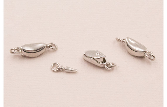 Cierre Clip Plata 925 12*4mm