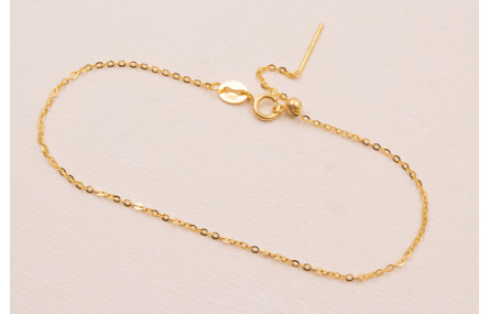 Pulsera Completa Plata 925 17cms Oro 18K- 1 micra