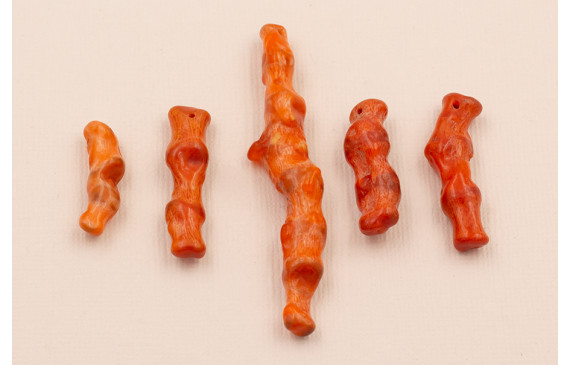 Ristra de 20cms Tallos de Coral de 15 a 40mm