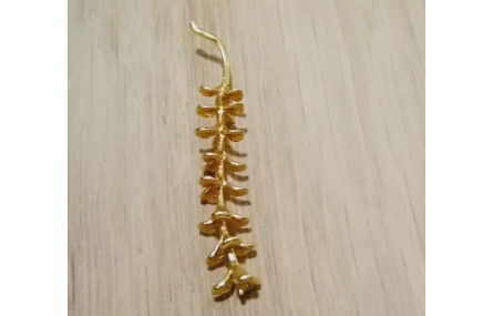 Colgante rama 43*9mm Oro Mate