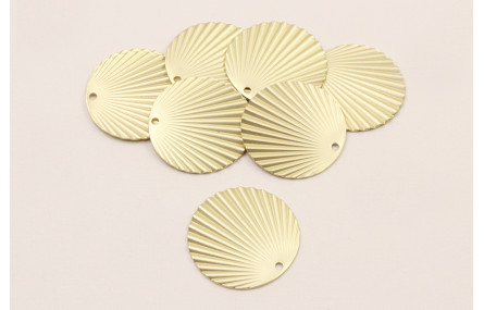 Disco ondulado 25mm Dorado Mate