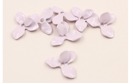 Cuenta Flor 26,5mm diámetro Lila Mate