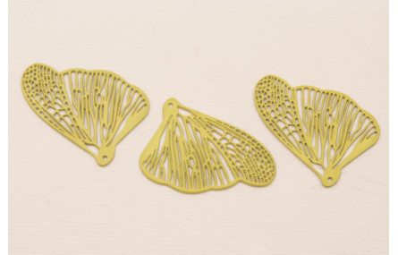 Cuenta Ala Mariposa 32*26 esmalte Mostaza