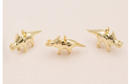 Colgante dinosaurio 15*10mm Oro