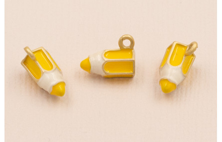 Colgante Lapicero 11*6mm Amarillo