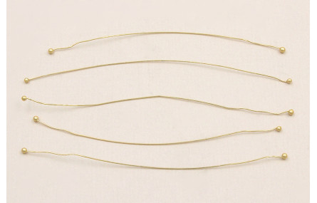 Alfiler dobre cabeza 0,0 * 75mm Dorado