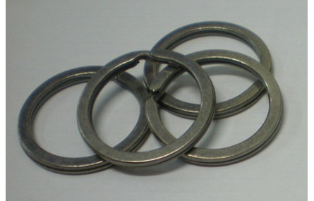 ARO LLAVERO PLANO Plata Vieja