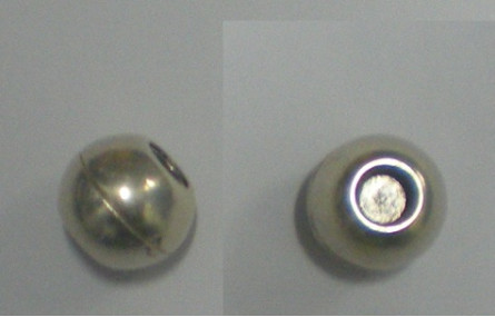 CIERRE IMAN BOLA 15mm ext- Agujero de 5mm p.Vieja