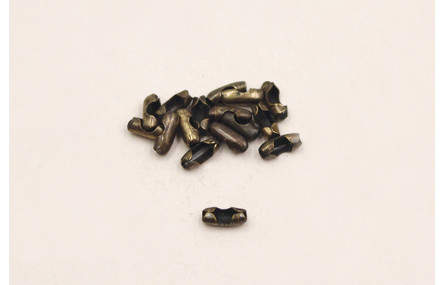 Cierre cadena Bolas 1,5mm Oro Viejo 6mm long.