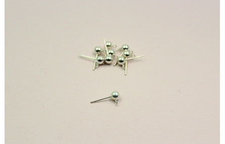 PENDIENTE DORMILON 5MM PLATA