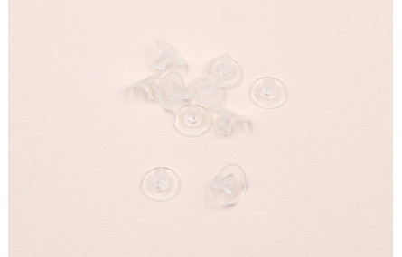 Tapón silicona transparente para pendiente