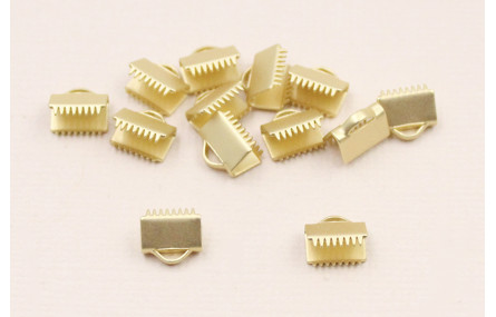 Terminal dentada 8mm Dorado Mate