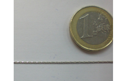 Cadena 925: 0,7mm ancho plata