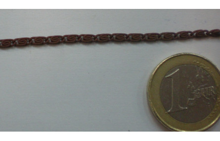 Tramo de 70cms cadena engomada Marrón Ancho de 2mm