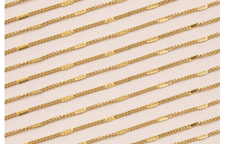 Cadena Acero 1,5mm Baño Oro