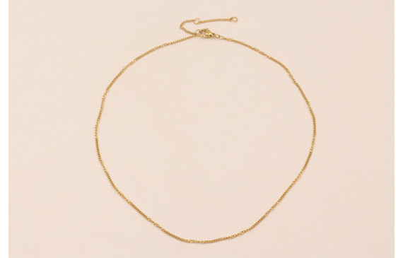 Cadena Completa con cierre 50cms Acero eslabon 3*2